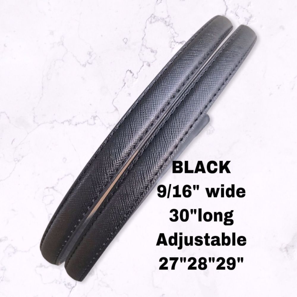Replacement straps BLACK 9/16”wide 30”long new